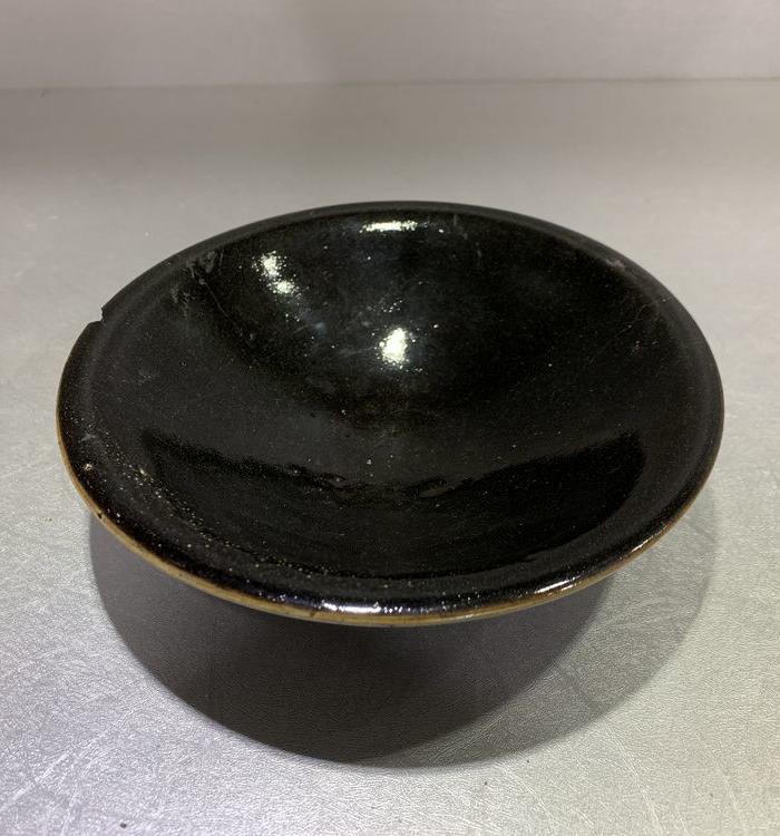 北宋耀州窑黑釉斗笠盏