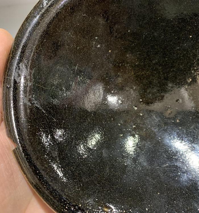 北宋耀州窑黑釉斗笠盏