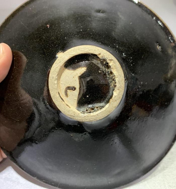 北宋耀州窑黑釉斗笠盏