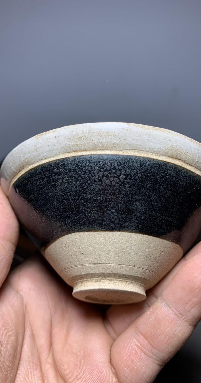 * 怀仁窑 油滴斗笠茶盏