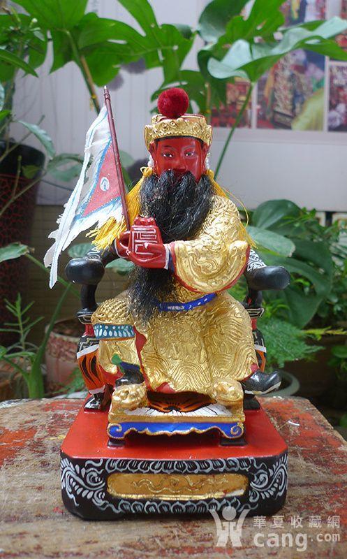 25厘米樟木雕 漆线雕 朱府王爷 朱府千岁 朱王爷