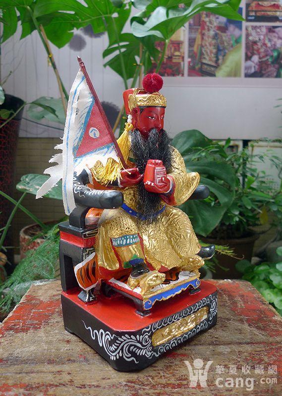 25厘米樟木雕 漆线雕 朱府王爷 朱府千岁 朱王爷