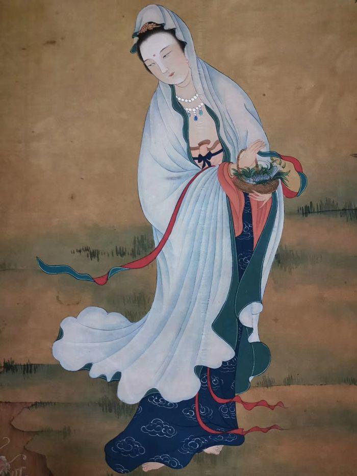 李唐观音字画