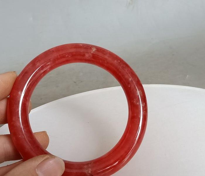 传世天然冰种红翡翠手镯