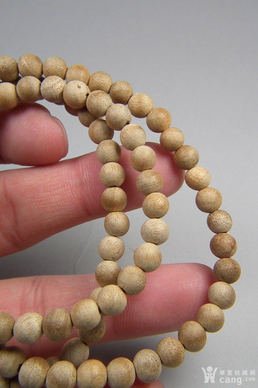 正宗新工天然印尼棕黄色沉香木小圆珠项链一条