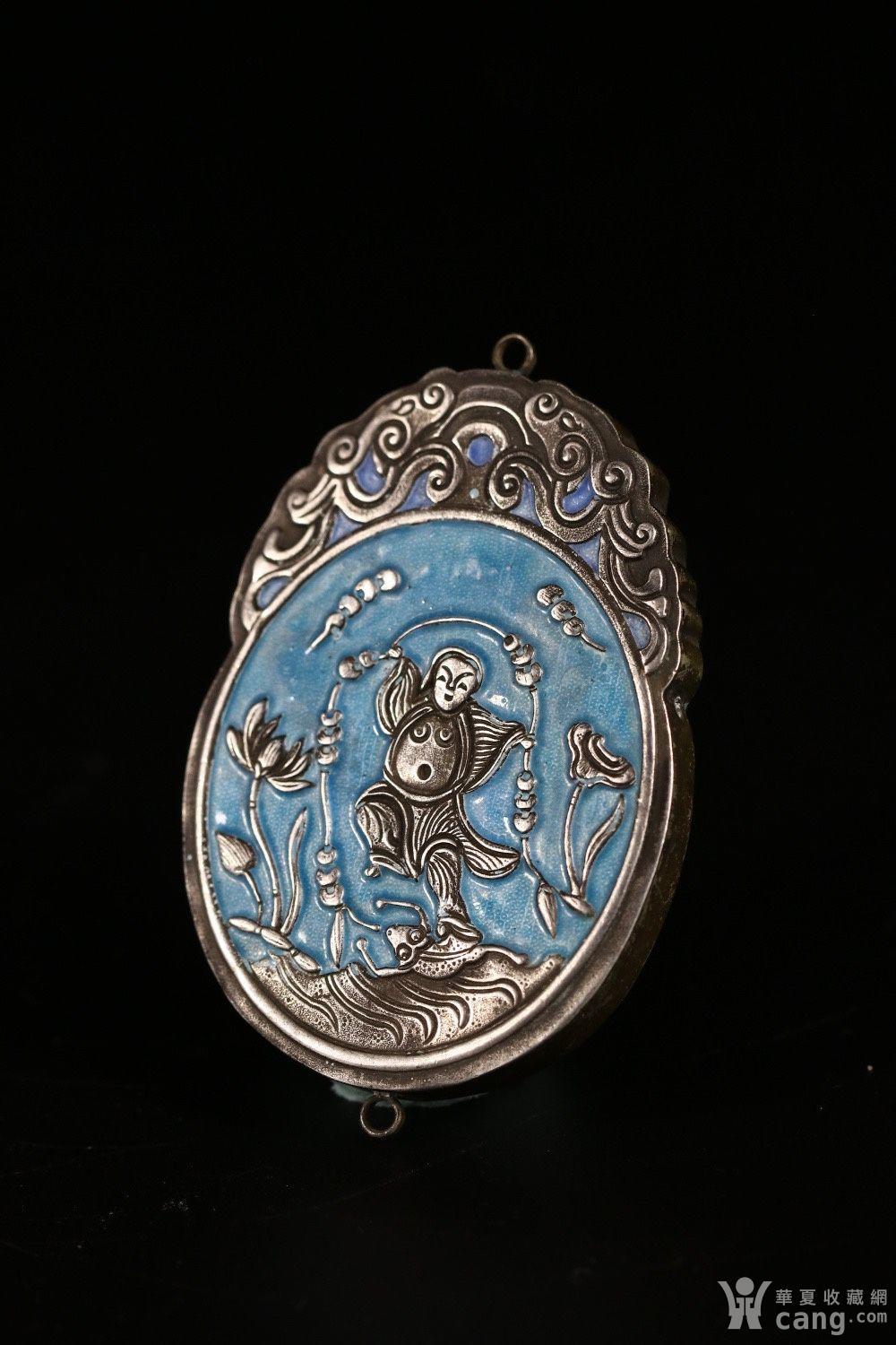 银烧蓝太平有香挂牌