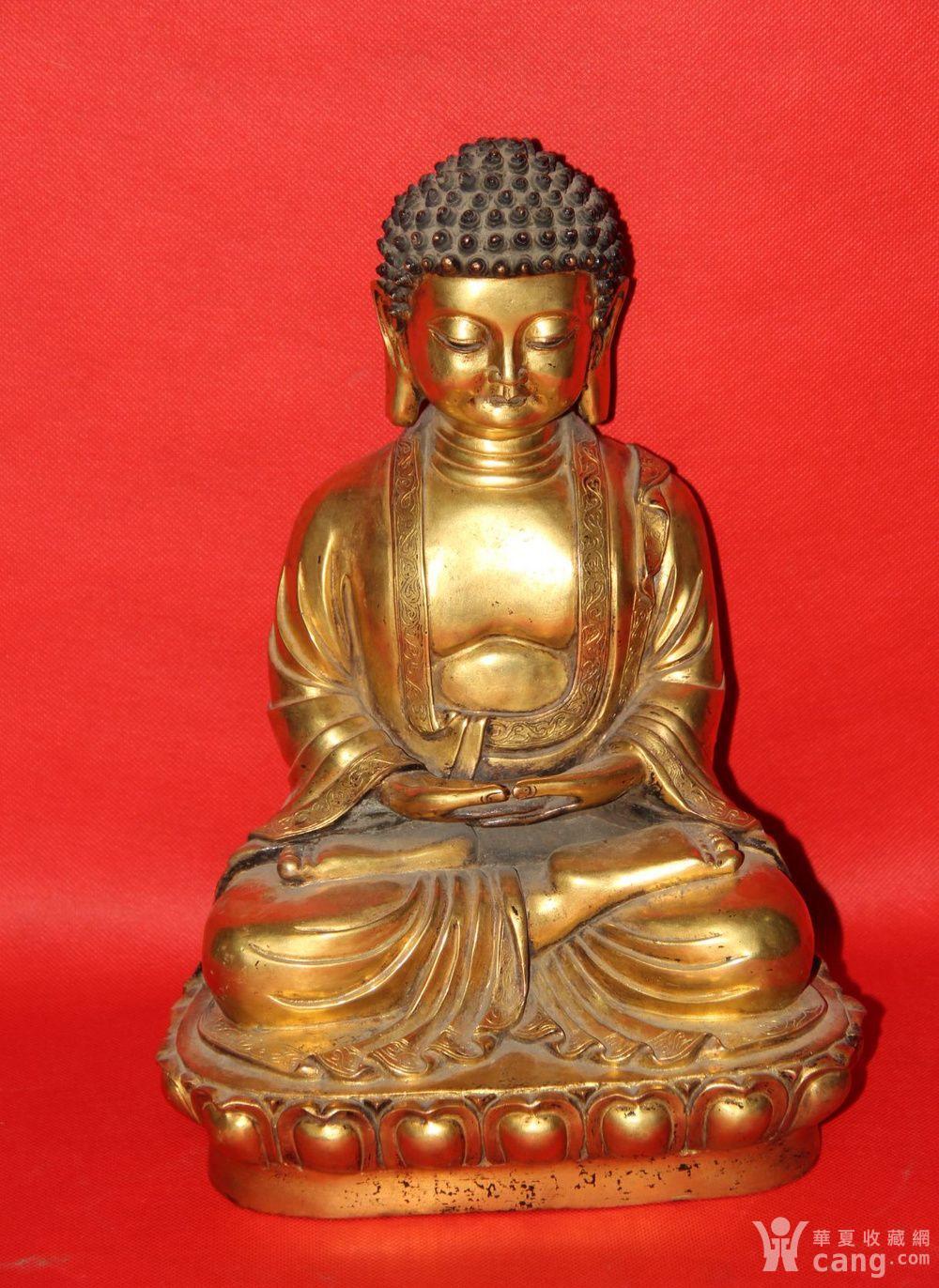 大明宣德鎏金佛像