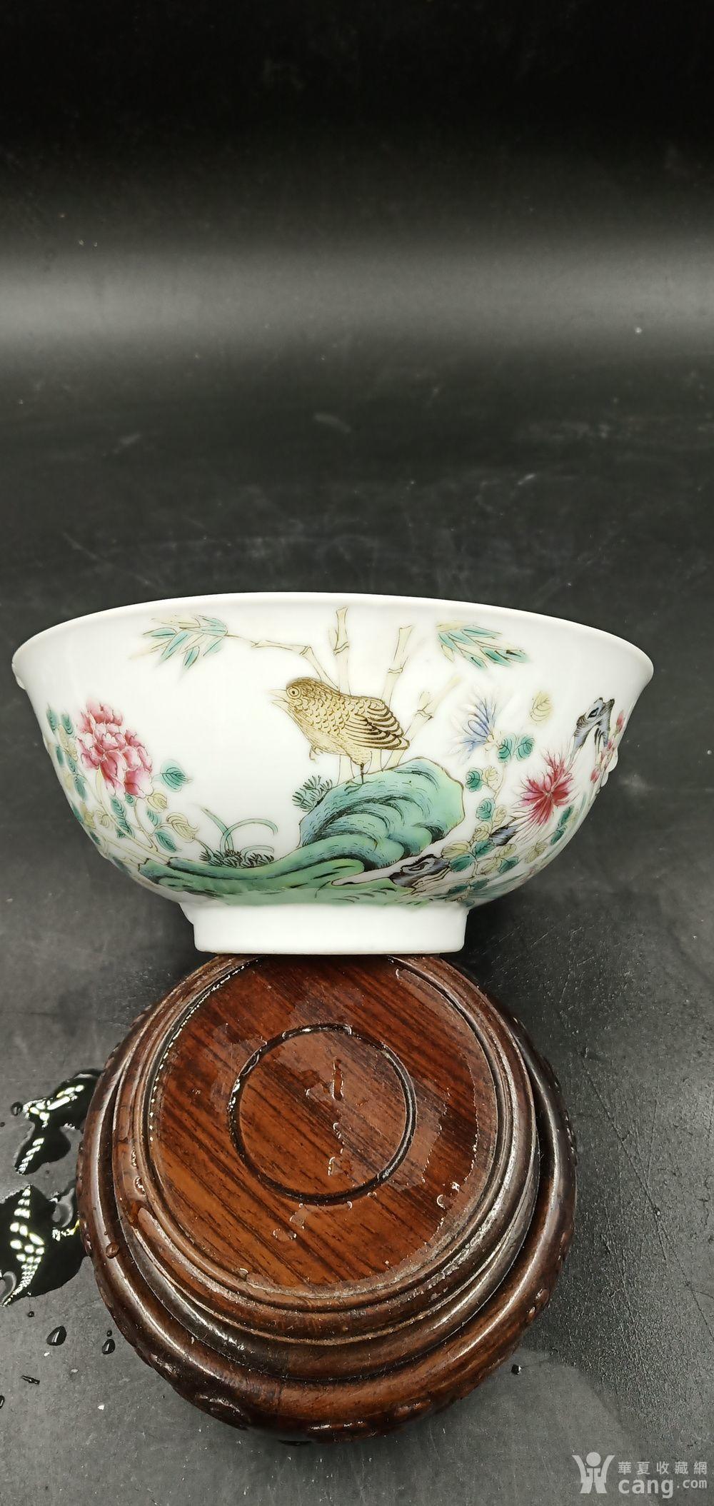 民国仿雍正珐琅彩画片碗