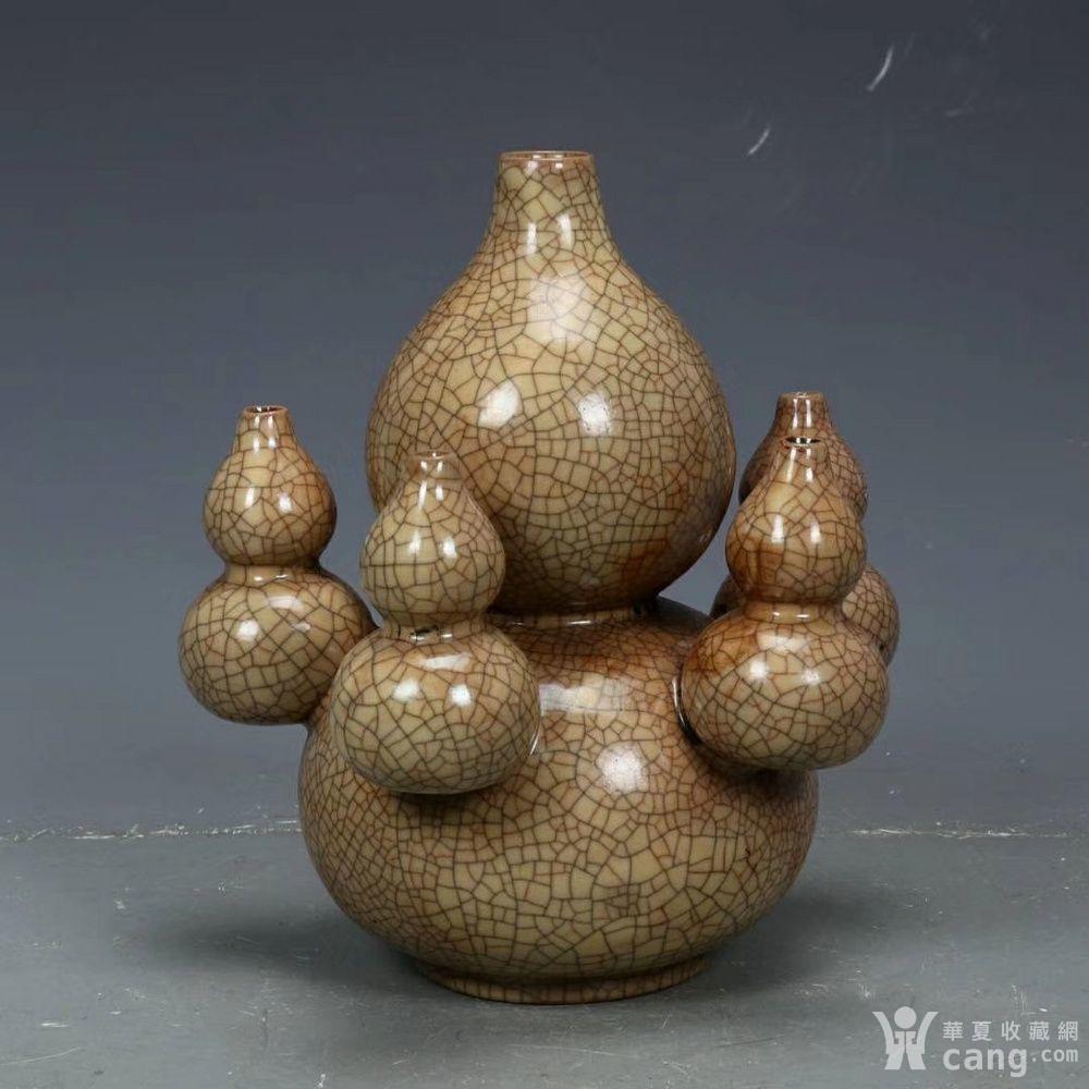 官窑开片五子登科葫芦瓶