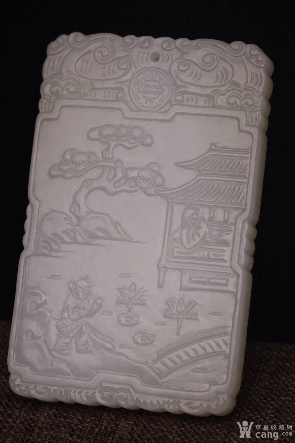 和田玉籽料 松下山水人物故事 文珍牌. lzh