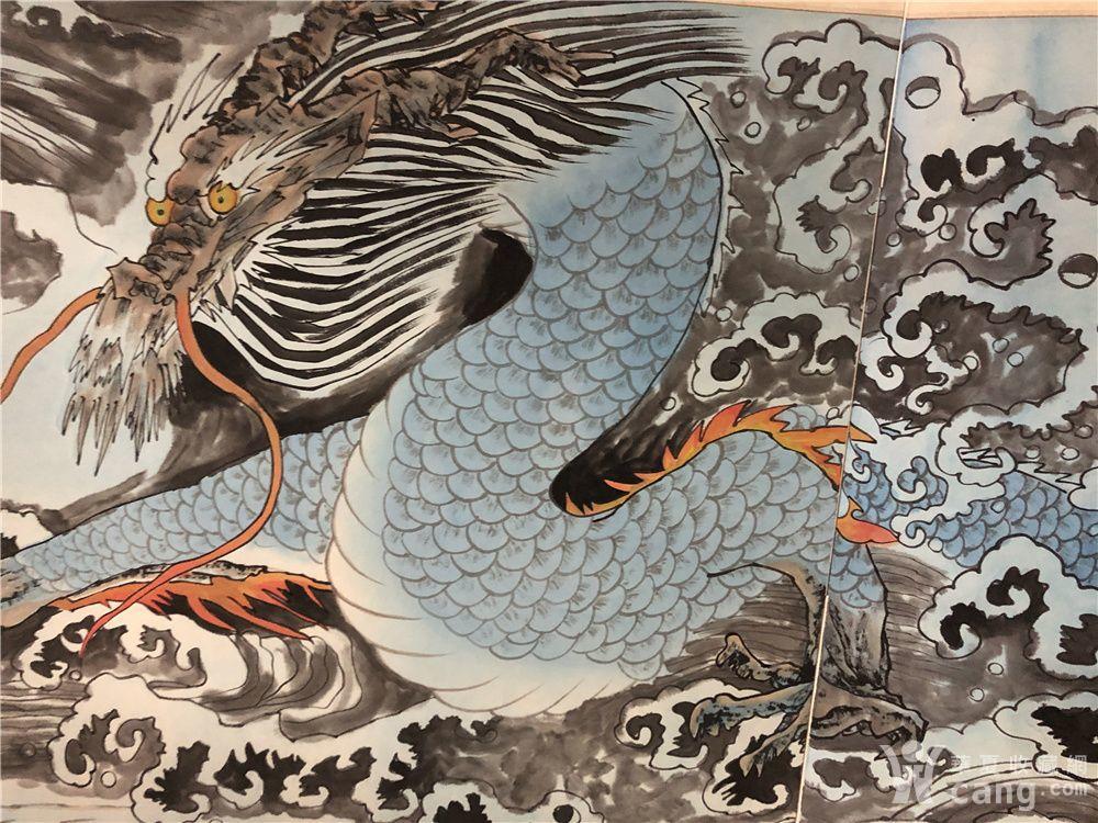 范曾水龙吟图屏风