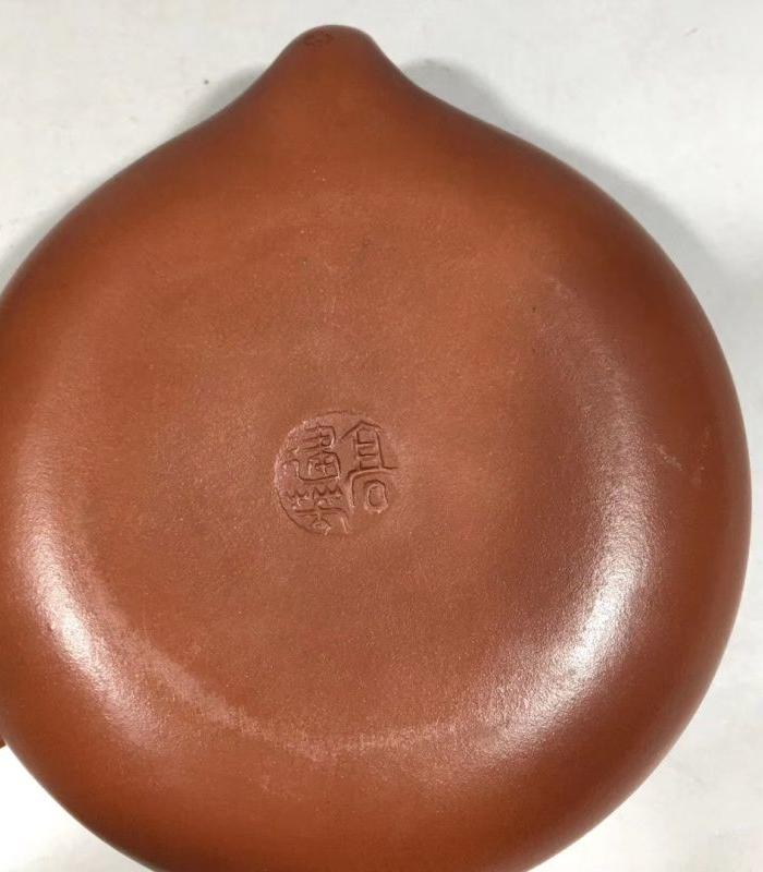 高建芳款福寿纹紫砂壶14x4