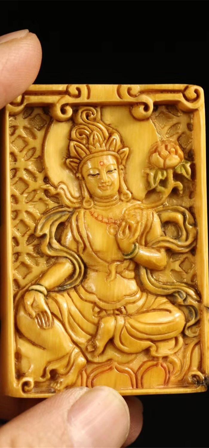 回流材料精雕度母挂牌