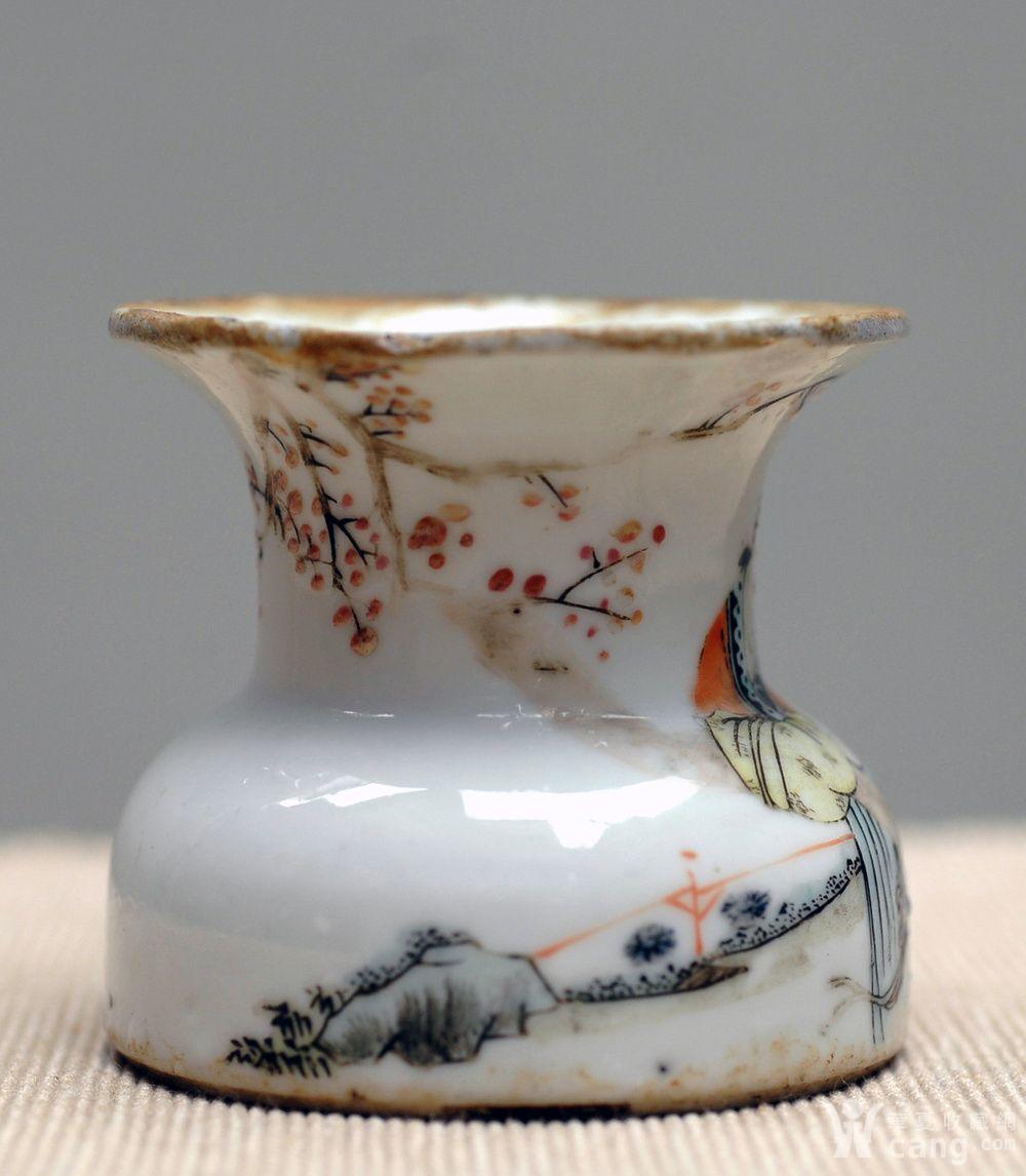 瓷器 民国 民国浅绛渣斗 余焕文