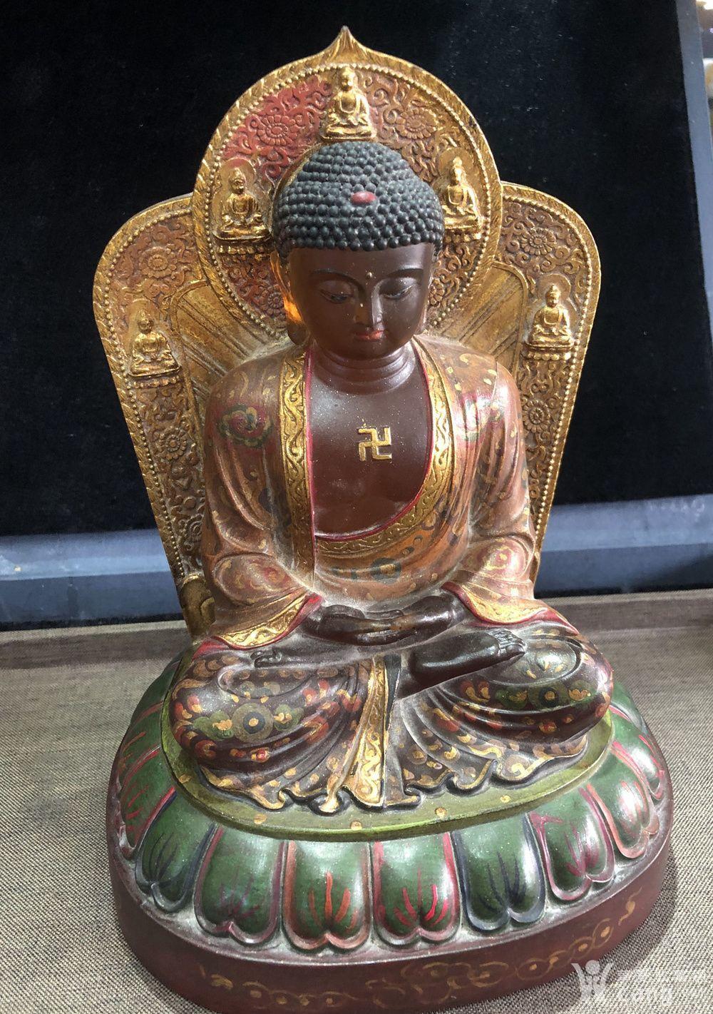 明代老琉璃释迦牟尼佛