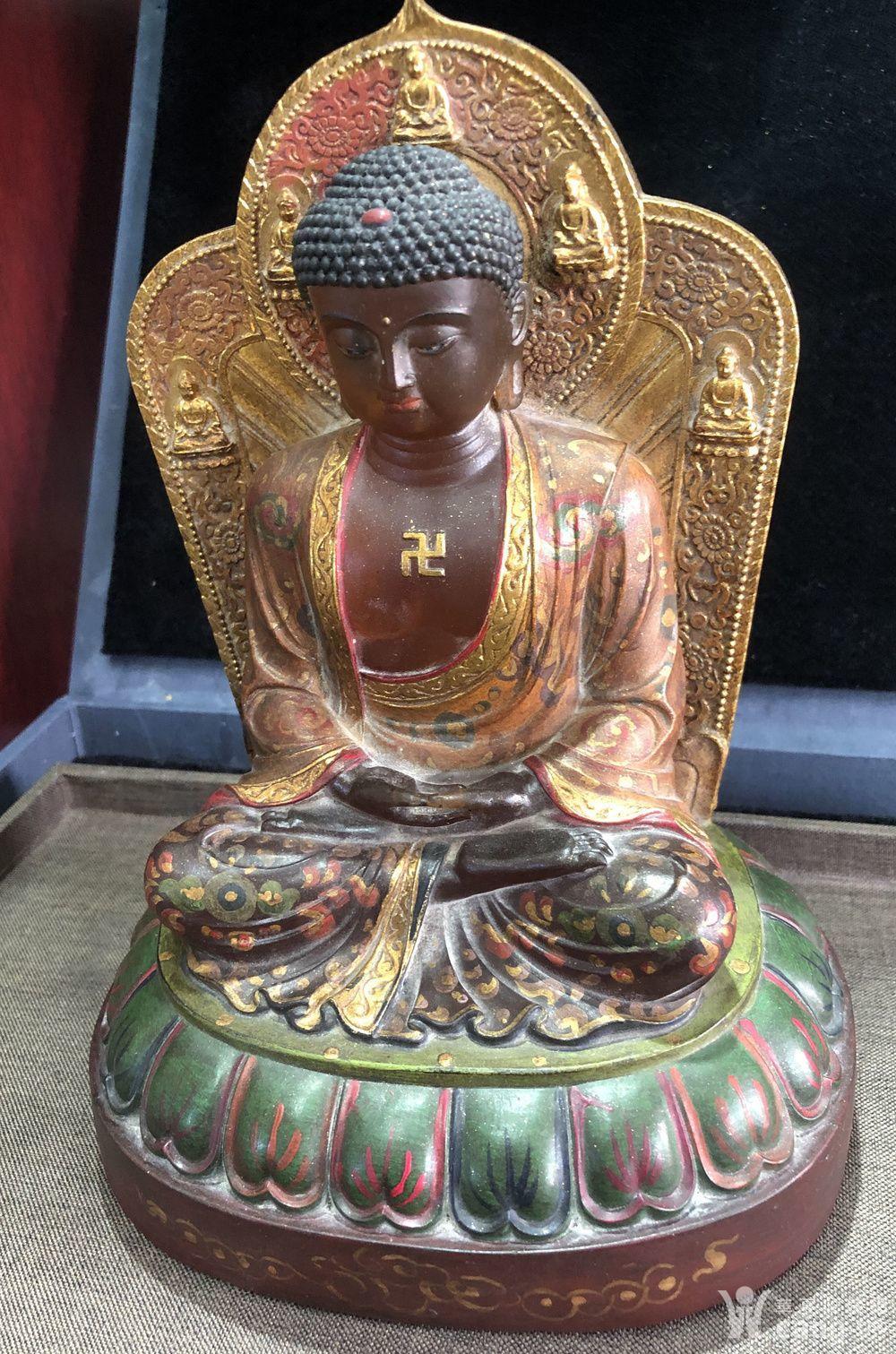 明代老琉璃释迦牟尼佛