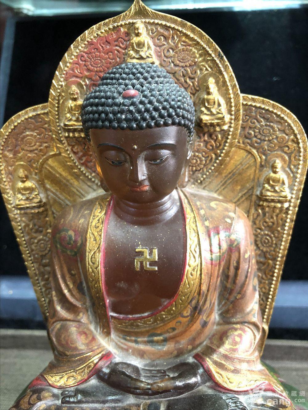 明代老琉璃释迦牟尼佛