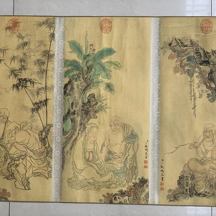 丁观鹏十八罗汉图长卷