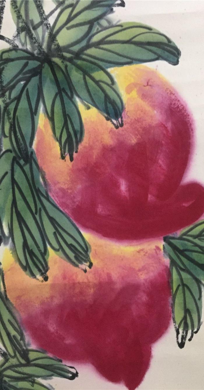 齐白石桃子作品