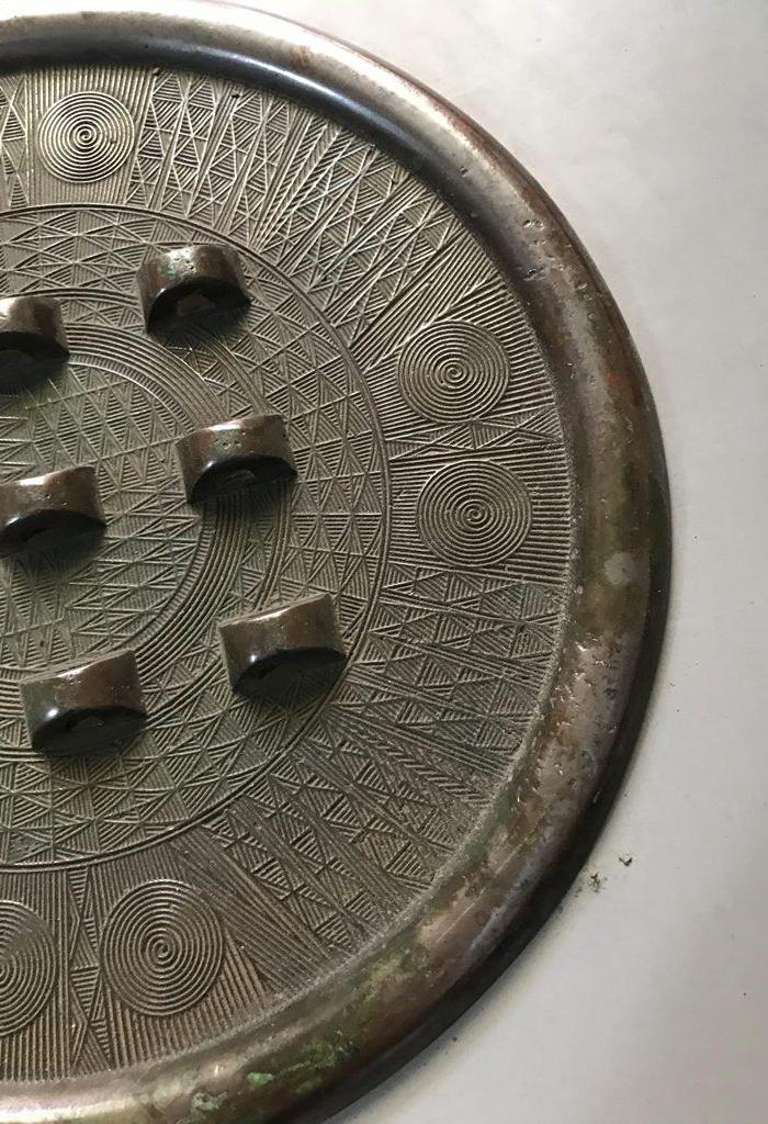 织*六钮铜镜