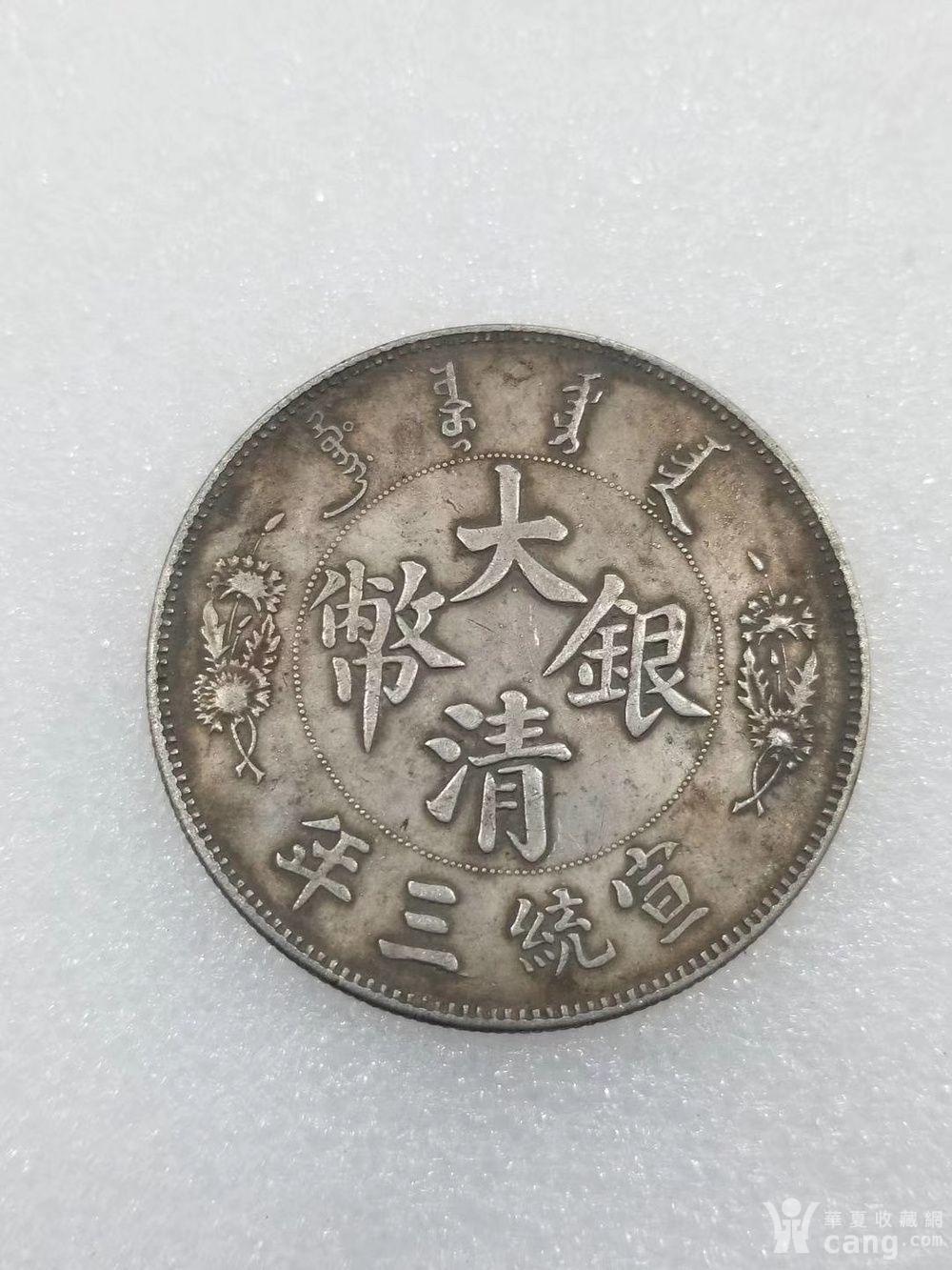 大清宣三短须龙