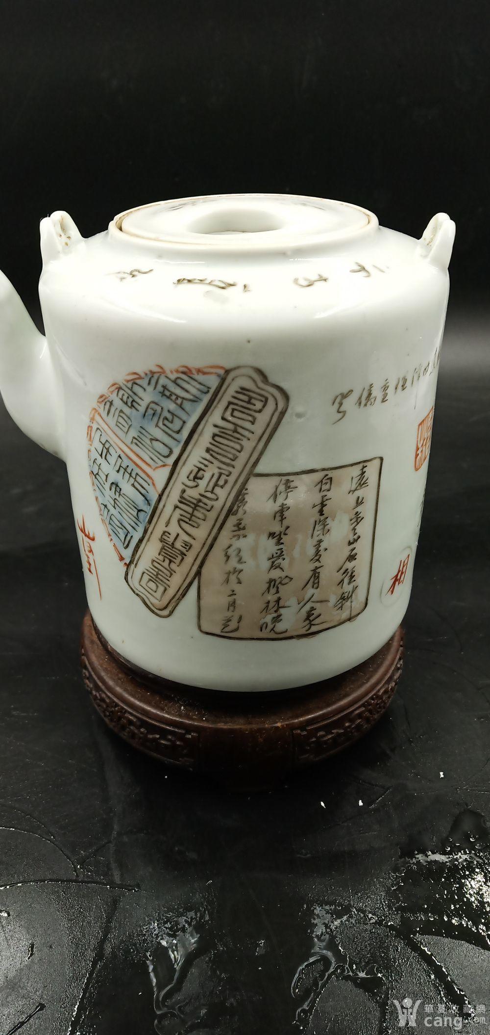 名家郭筱城八破图筒壶