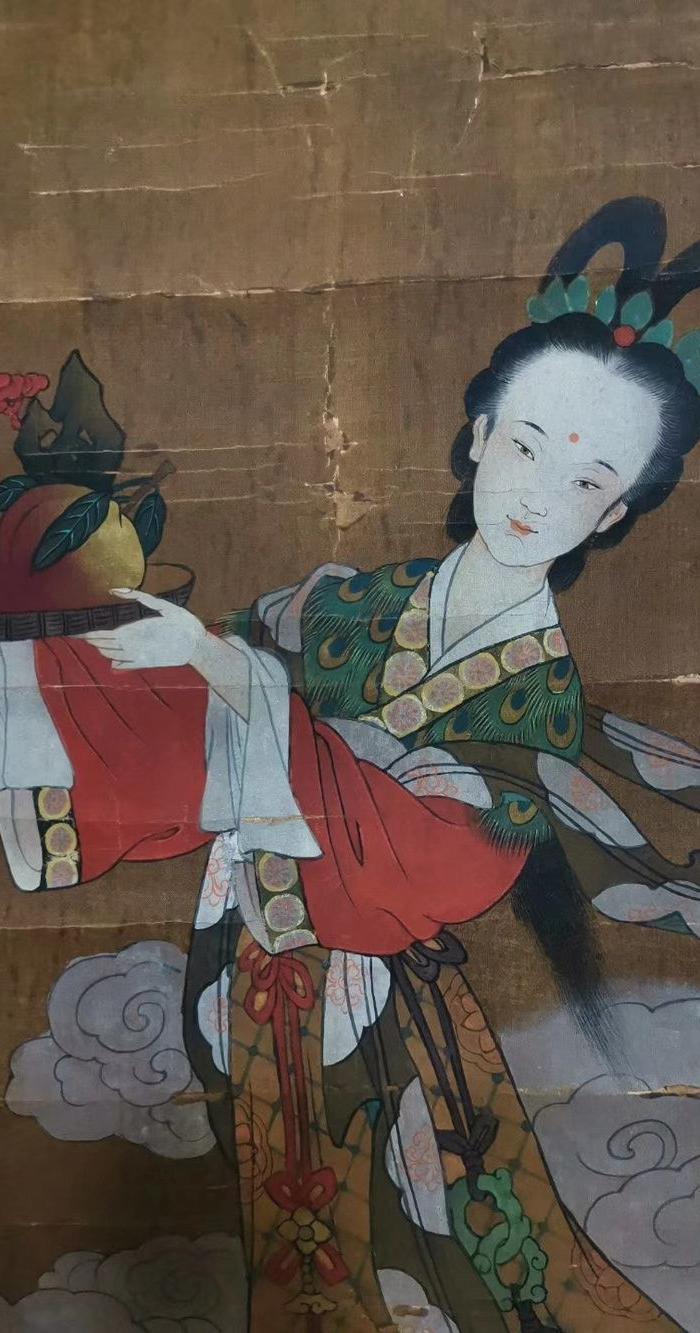 张萱人物画立轴