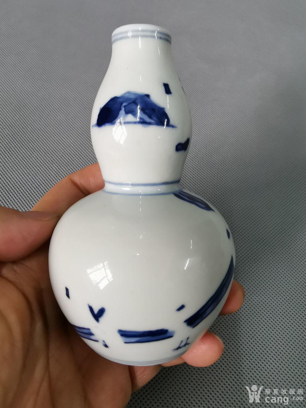 民国青花小葫芦瓶.